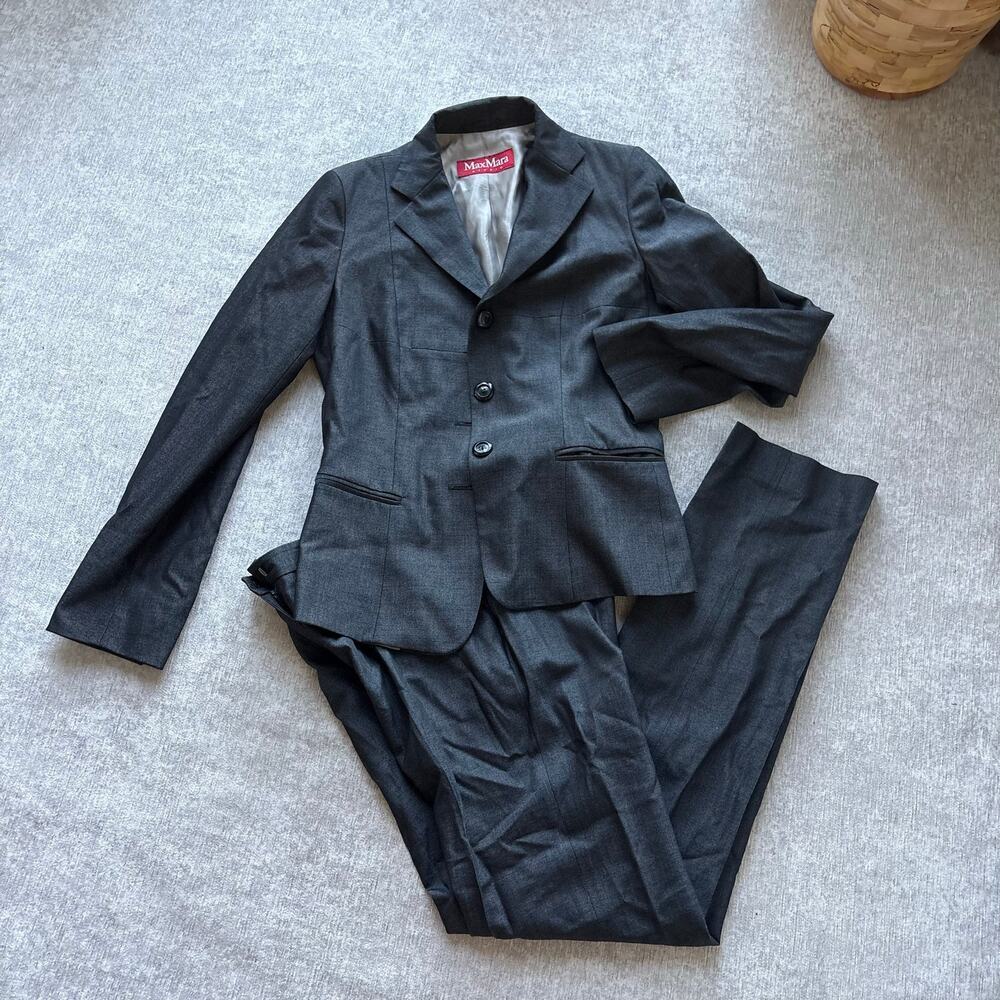 Max Mara Dark Grey Women’s Tailored Suit